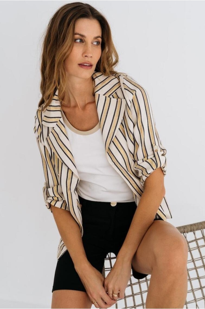NOOSKE JACKET SU25 NOOS 303 GOLD STRIPE